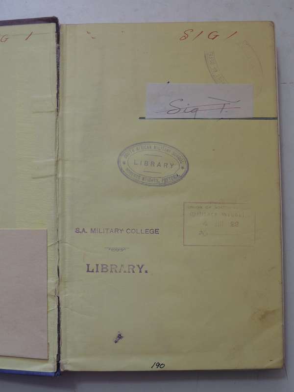 The Work Of RE In The European War 1914-19 Vol 4 The Signal Service (France)Maj. R.E. Priestley R.E