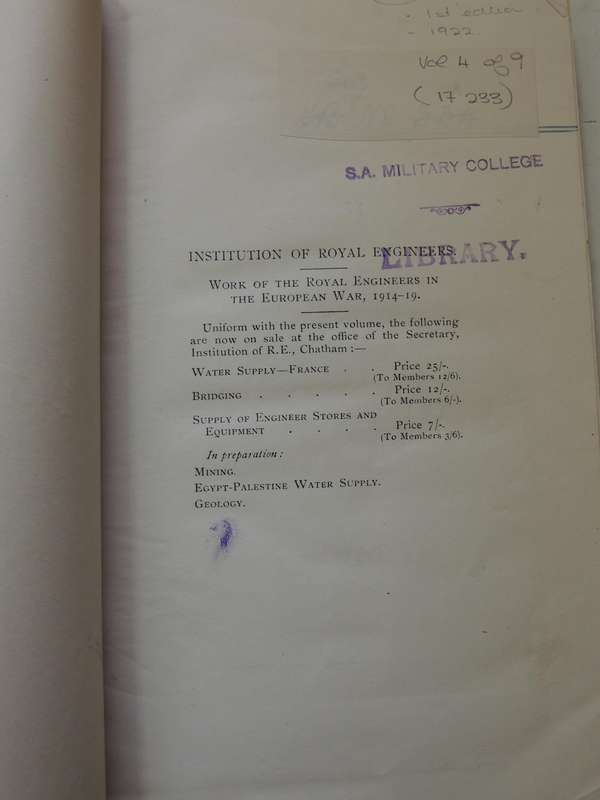 The Work Of RE In The European War 1914-19 Vol 4 The Signal Service (France)Maj. R.E. Priestley R.E