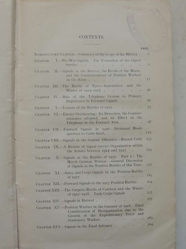The Work Of RE In The European War 1914-19 Vol 4 The Signal Service (France)Maj. R.E. Priestley R.E