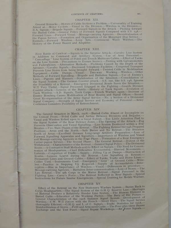The Work Of RE In The European War 1914-19 Vol 4 The Signal Service (France)Maj. R.E. Priestley R.E