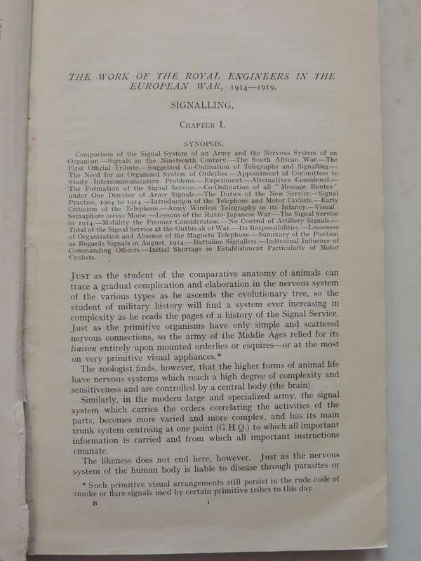 The Work Of RE In The European War 1914-19 Vol 4 The Signal Service (France)Maj. R.E. Priestley R.E