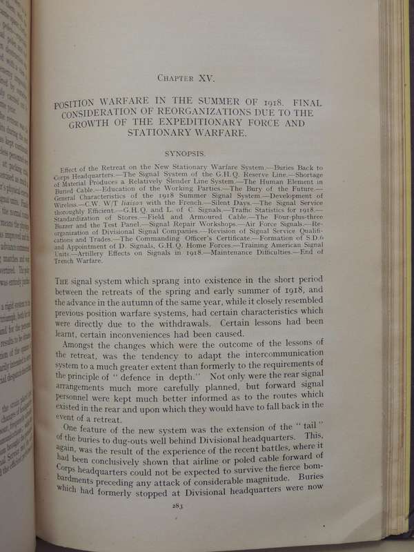 The Work Of RE In The European War 1914-19 Vol 4 The Signal Service (France)Maj. R.E. Priestley R.E