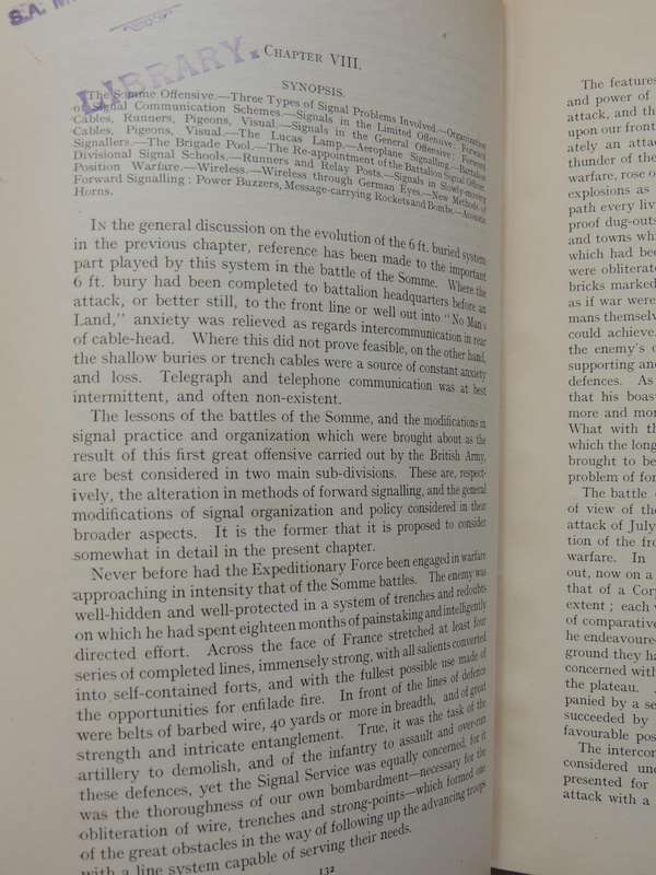 The Work Of RE In The European War 1914-19 Vol 4 The Signal Service (France)Maj. R.E. Priestley R.E