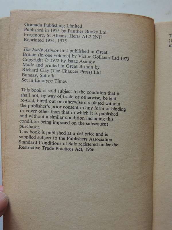 The Early Asimov - or, Eleven Years of Trying Volume 1 - Isaac Asimov