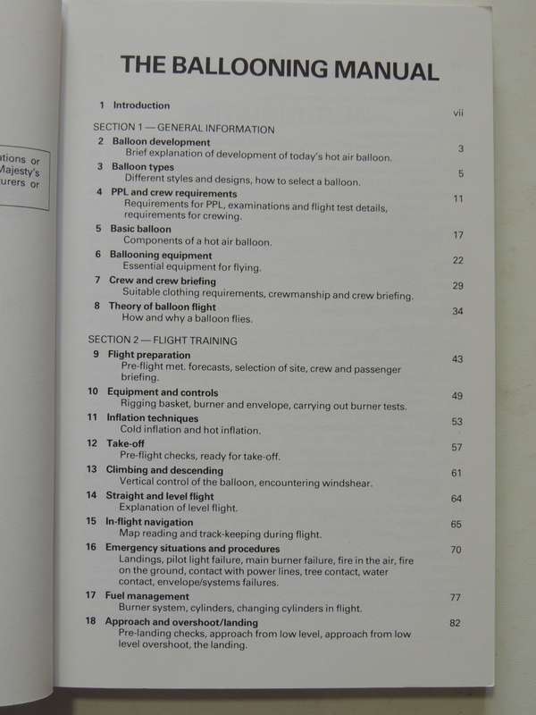 The Ballooning Manual - Pilots, Retrieve Crews, Observers  Bob & Carol Howes
