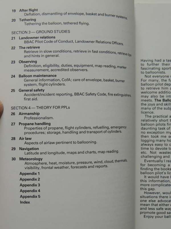 The Ballooning Manual - Pilots, Retrieve Crews, Observers  Bob & Carol Howes