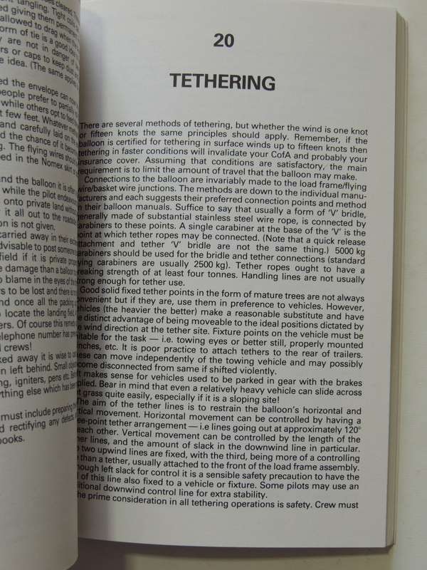 The Ballooning Manual - Pilots, Retrieve Crews, Observers  Bob & Carol Howes