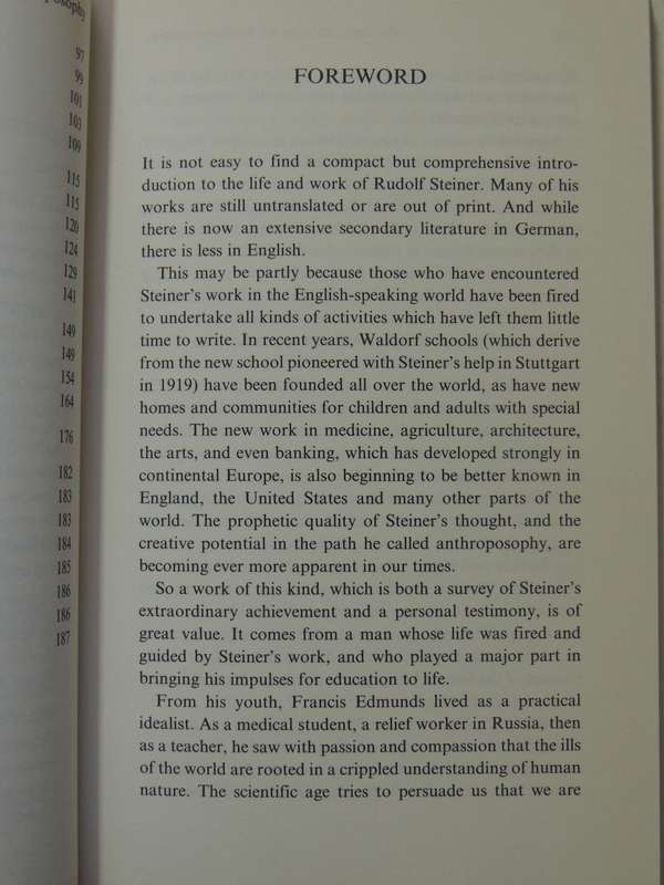 An Introduction To Anthroposophy: Rudolf Steiner's World View - Frances Edmunds