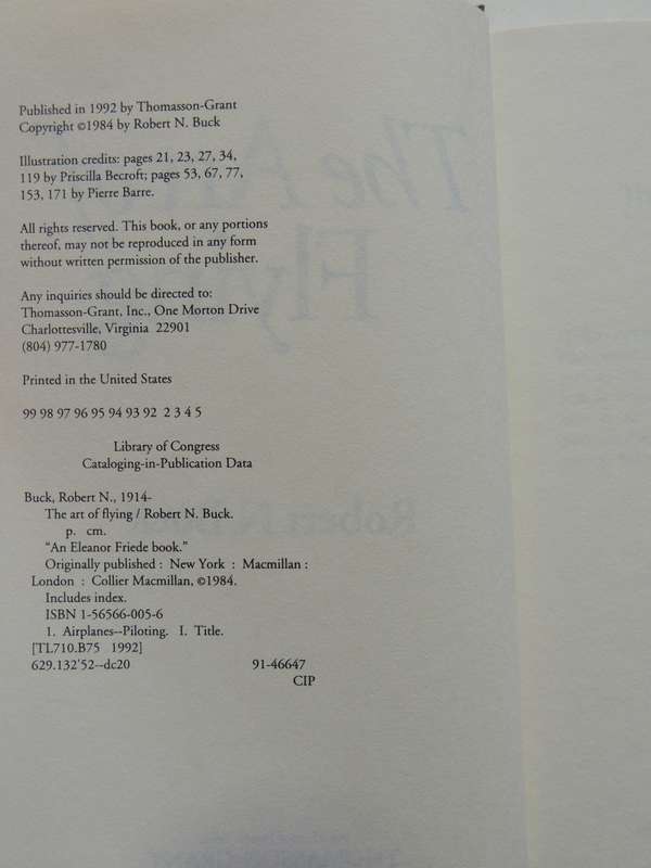 The Art Of Flying  Robert N. Buck