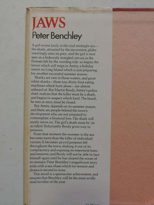 Jaws - Peter Benchley - FIRST UK EDITION 1974