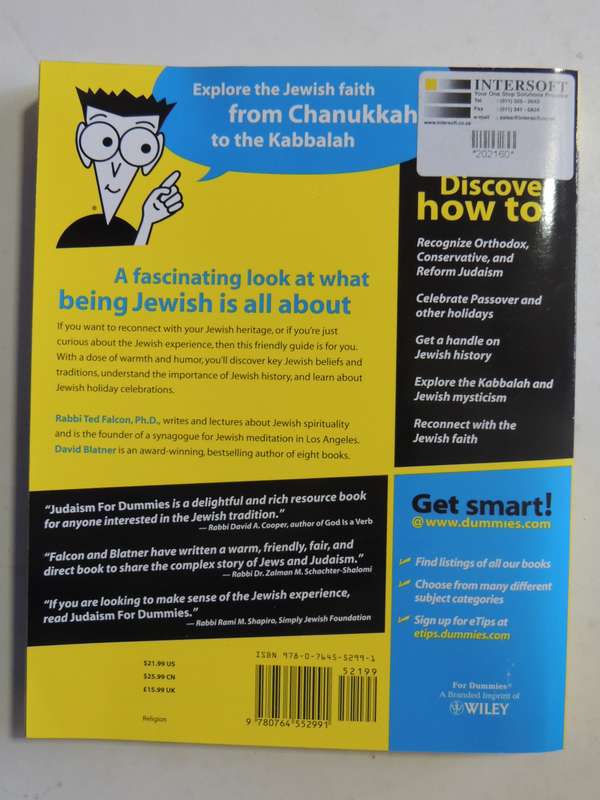 Judaism For Dummies - Rabbi Ted Falcon, Ph.D. & David Blatner