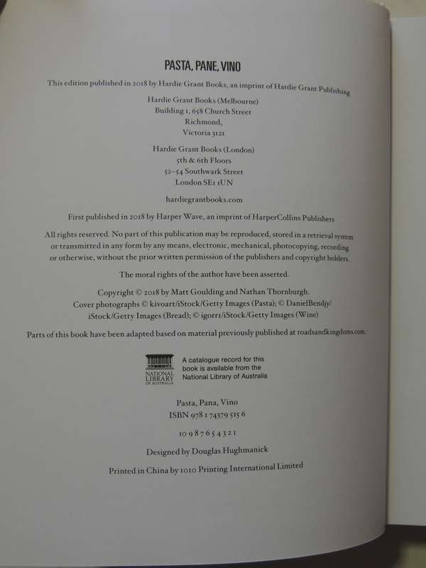 Roads & Kingdoms Presents   Pasta Pane Vino: Deep Travels Through Italy's Food Culture - Matt Gouldi