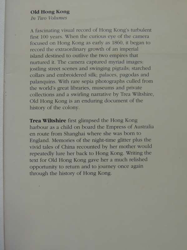 Old Hong Kong (Volume One 1860-1900 - Trea Wilshire
