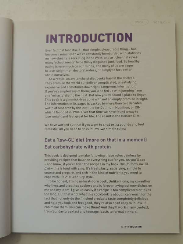 The Holford Low-GL Diet Cookbook - Patrick Holford, Fiona McDonald Joyce
