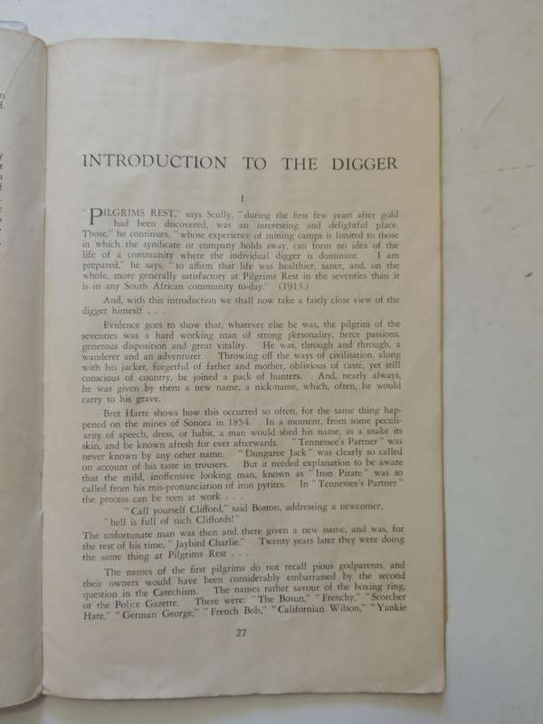 The Pilgrim Diggers Of The Seventies: A Short History Of The Origin Of Pilgrims Rest (1873-1881) Wit