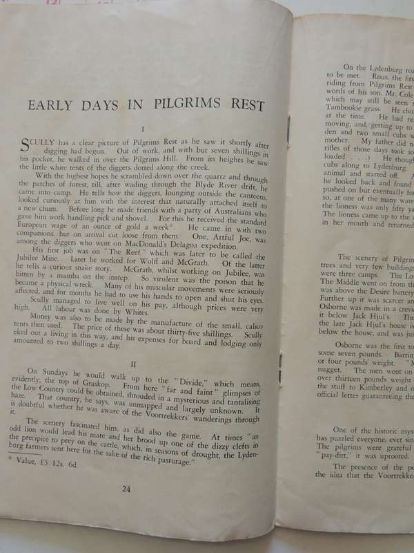 The Pilgrim Diggers Of The Seventies: A Short History Of The Origin Of Pilgrims Rest (1873-1881) Wit