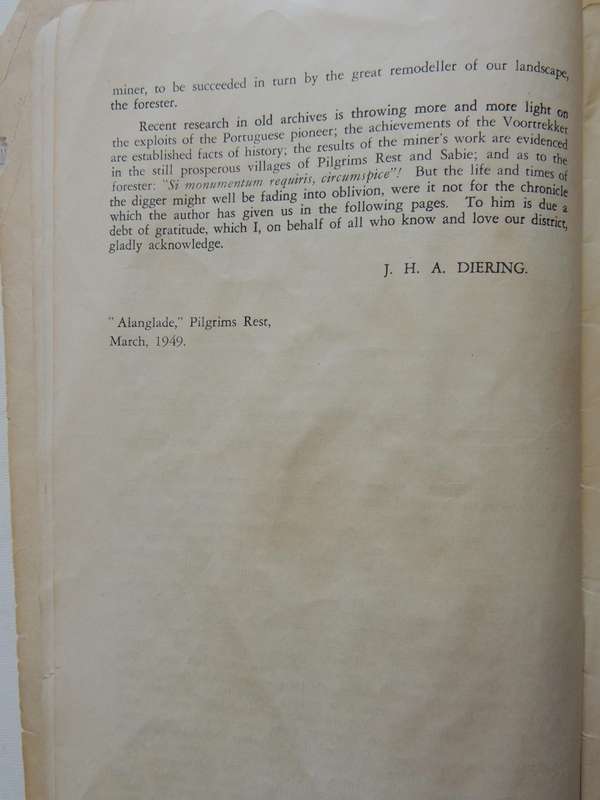 The Pilgrim Diggers Of The Seventies: A Short History Of The Origin Of Pilgrims Rest (1873-1881) Wit