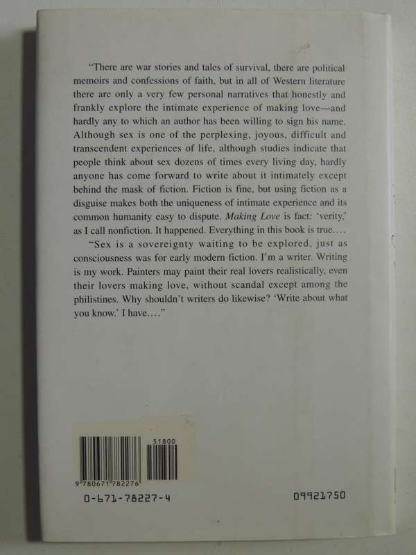 Making Love: An Erotic Odyssey- Richard Rhodes