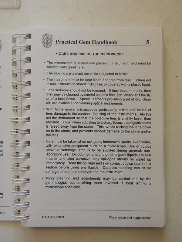 The Gemmological Association And Gem Testing Laboratory Of Great Britain: Practical Gem Handbook