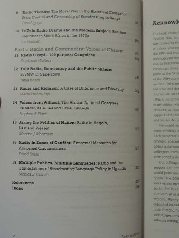 Radio in Africa, Publics, Cultures, Communities - Ed. Liz Gunner, D Ligaga, D Moyo