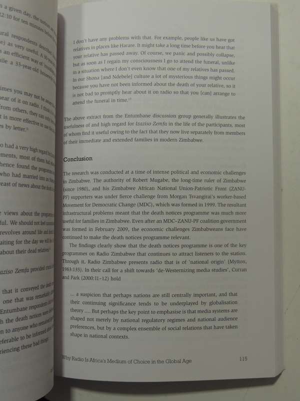 Radio in Africa, Publics, Cultures, Communities - Ed. Liz Gunner, D Ligaga, D Moyo