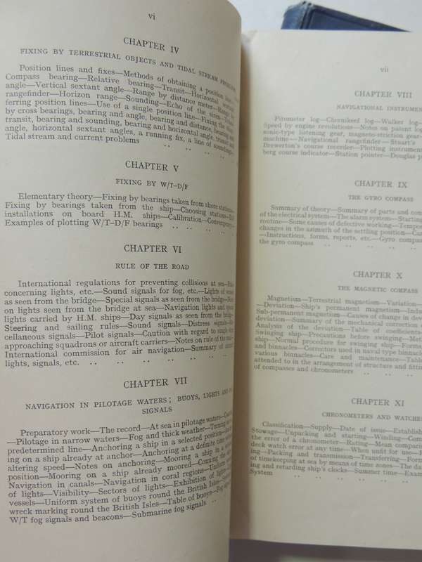 Admiralty Navigation Manual 2 vols (Reprints Vol 1, 1943 Vol 2, 1941)