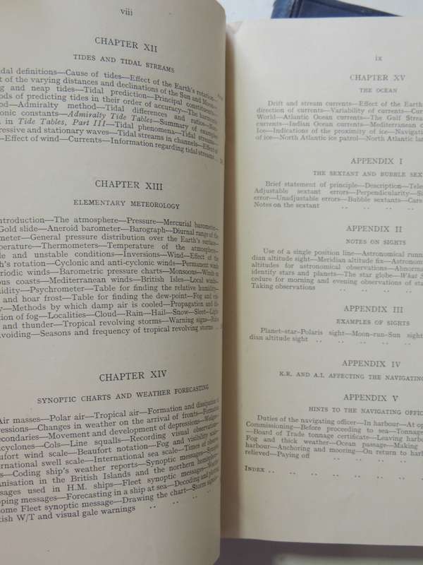 Admiralty Navigation Manual 2 vols (Reprints Vol 1, 1943 Vol 2, 1941)