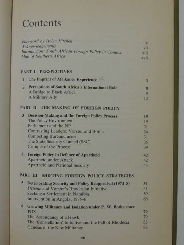The Defence Of White Power: South Africa's Foreign Policy Under Power- Robert Scott Jaster