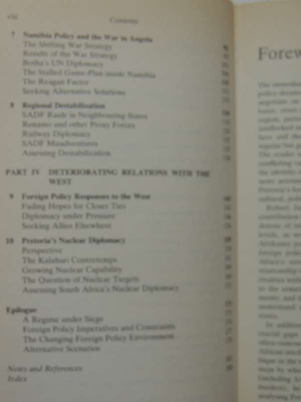 The Defence Of White Power: South Africa's Foreign Policy Under Power- Robert Scott Jaster