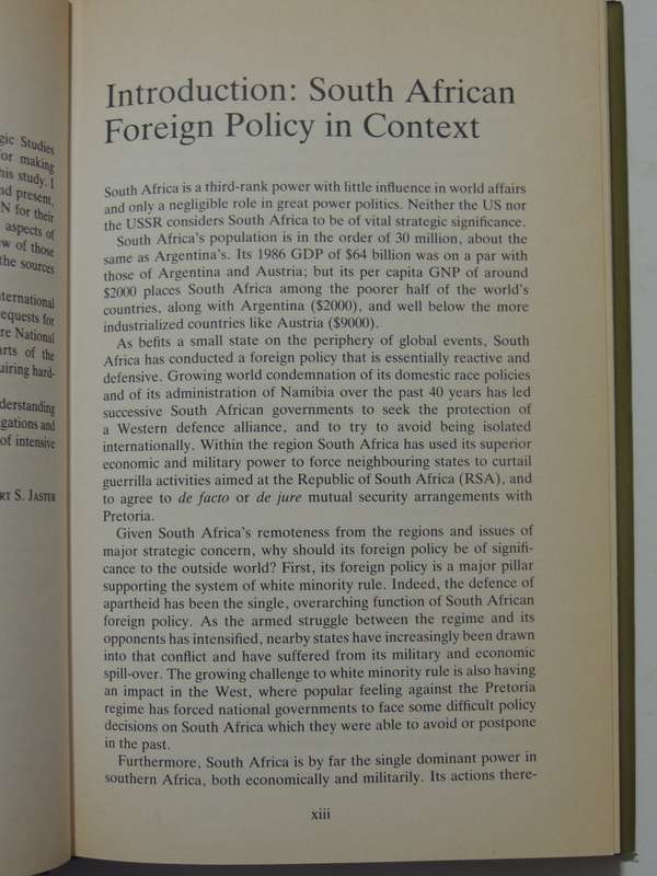 The Defence Of White Power: South Africa's Foreign Policy Under Power- Robert Scott Jaster