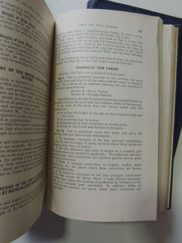 Admiralty Navigation Manual 2 vols (Reprints Vol 1, 1943 Vol 2, 1941)