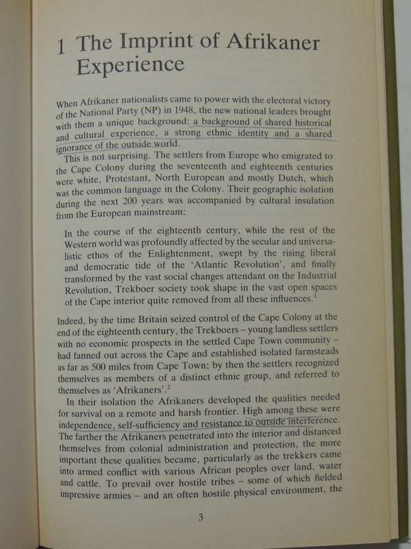 The Defence Of White Power: South Africa's Foreign Policy Under Power- Robert Scott Jaster