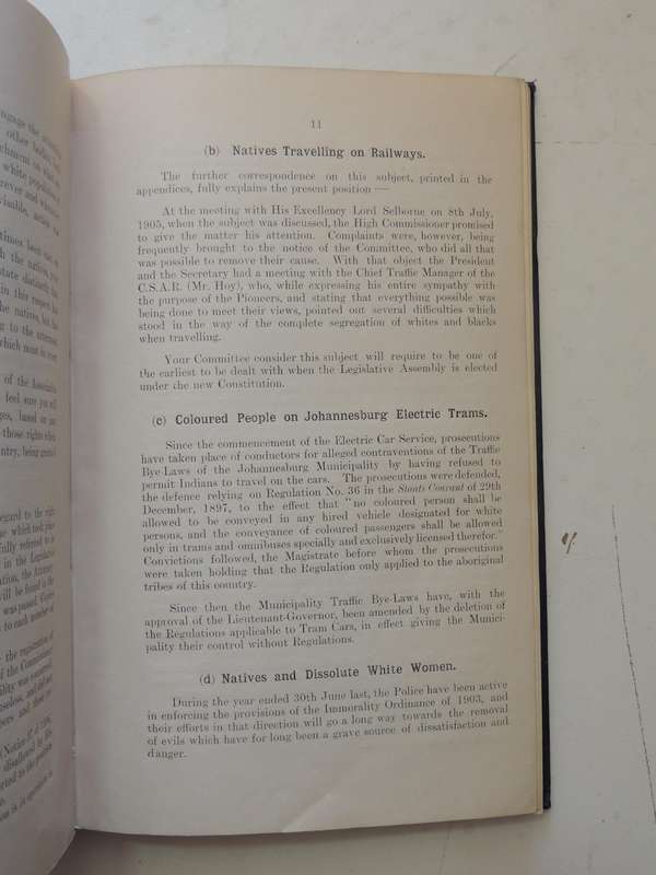 Rand Pioneers: Third Annual Report With Appendices   1906