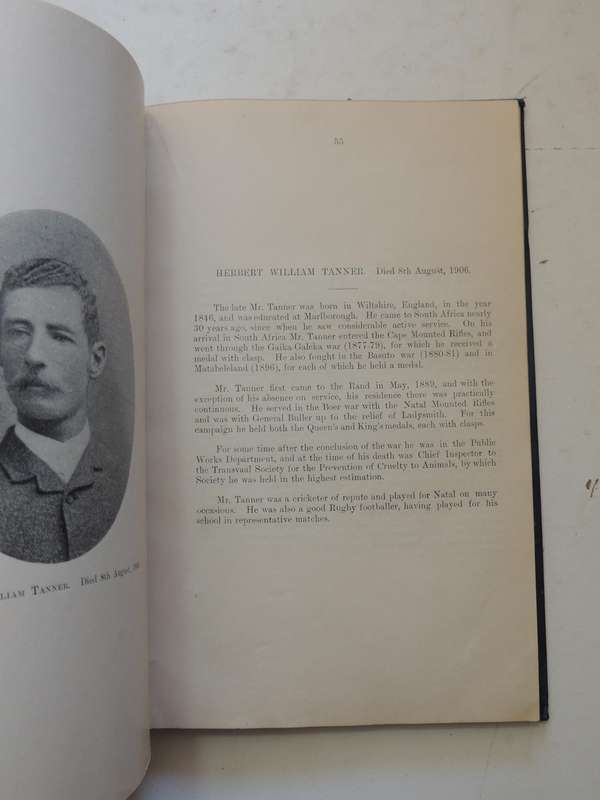 Rand Pioneers: Third Annual Report With Appendices   1906