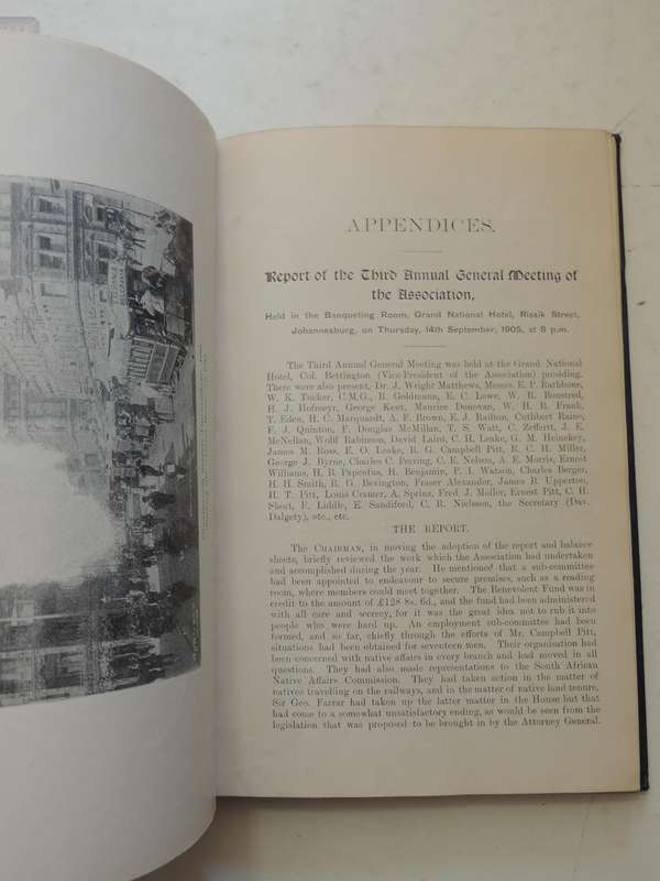 Rand Pioneers: Third Annual Report With Appendices   1906