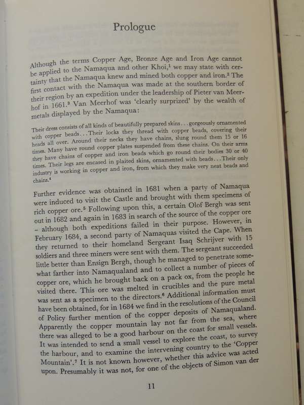A History Of Copper Mining In Namaqualand - John M. Smalberger