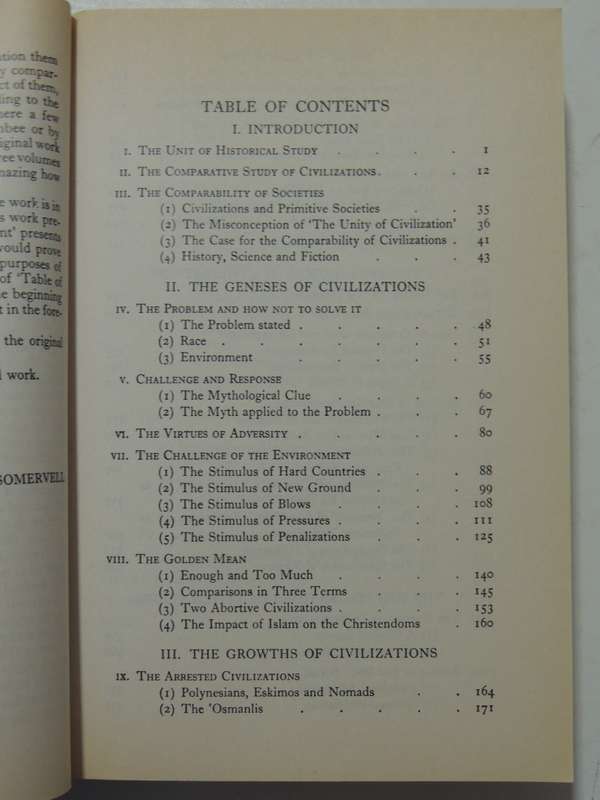 A Study Of History: Abridgement Of Volumes I-VI (By D.C. Somervell) - Arnold J. Toynbee