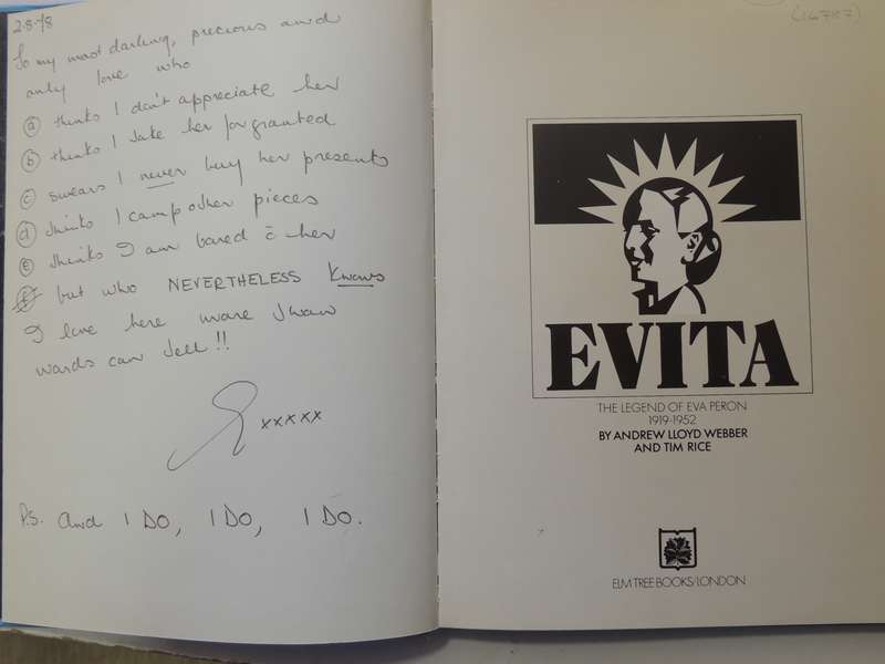 Evita: The Legend Of Eva Peron 1919-1952- Andrew Lloyd Webber & Tim Rice