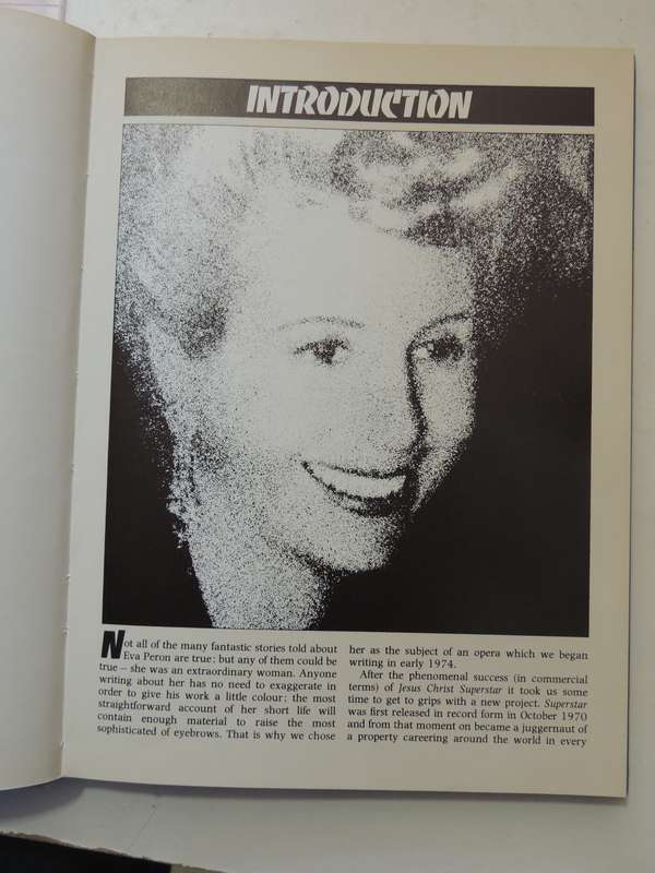 Evita: The Legend Of Eva Peron 1919-1952- Andrew Lloyd Webber & Tim Rice