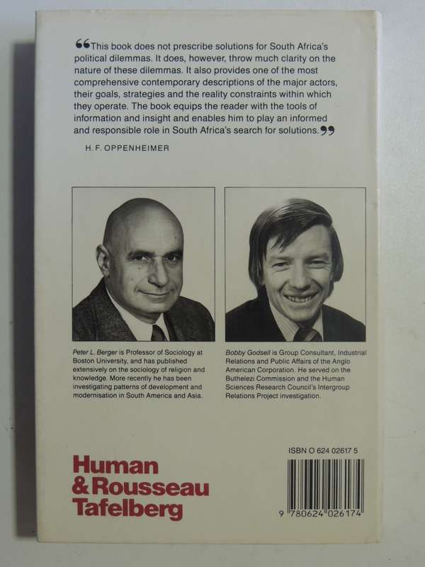A Future South Africa: Visions, Strategies And Realities- Peter Berger & Bobby Godsell