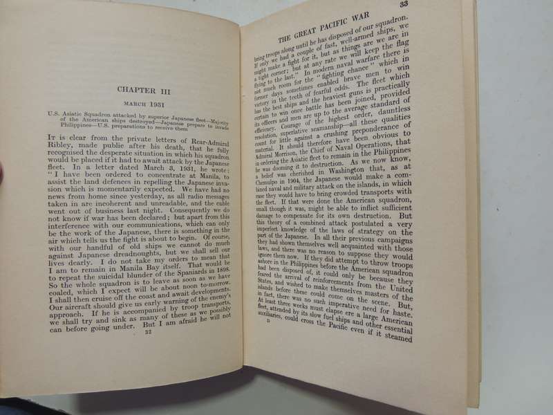 The Great Pacific War 1931-1933 (1st Edition 1925)  Hector C. Bywater