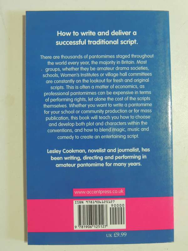 How To Write A Pantomine - Lesley Cookman