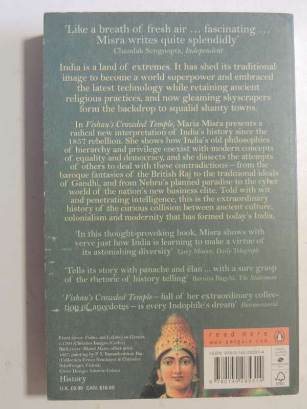 Vishnu's Crowded Temple: India Since The Great Rebellion - Maria Misra