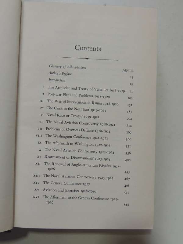 Naval Policy - 1: The Period Of Anglo-American Antagonism 1919-1929  Stephen Roskill