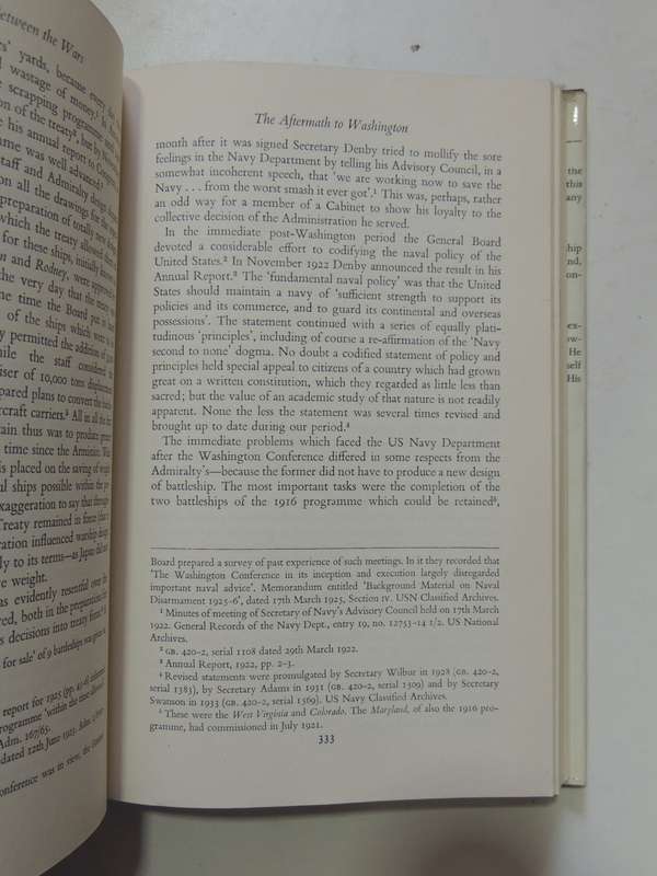 Naval Policy - 1: The Period Of Anglo-American Antagonism 1919-1929  Stephen Roskill