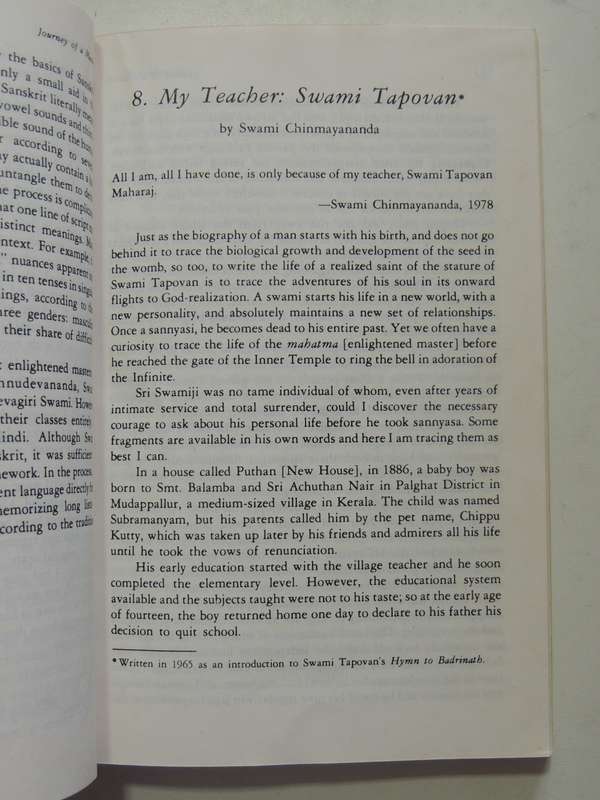 The Journey Of A Master: Swami Chinmayananda The Man, The Path, The Teaching - Nancy Patchen