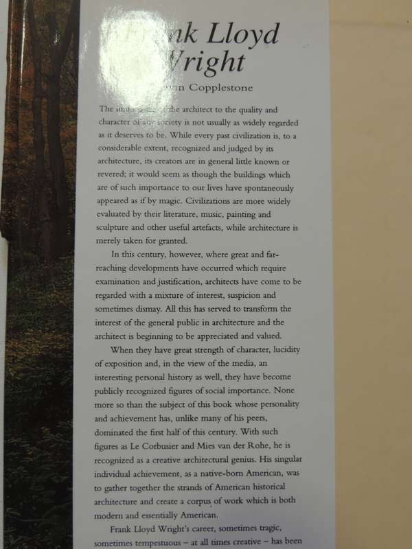 Frank Lloyd Wright- Trewin Copplestone
