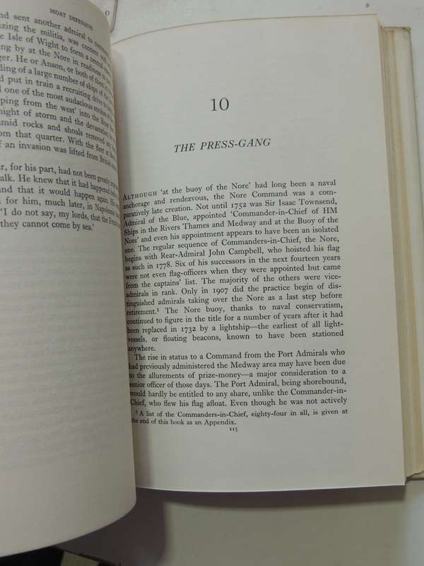Moat Defensive - A History Of The Waters Of The Nore Command, 55 BC To 1961  D.P. Capper