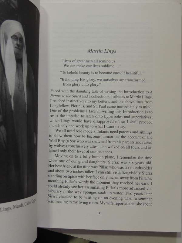 A Return To The Spirit: Questions And Answers - Martin Lings