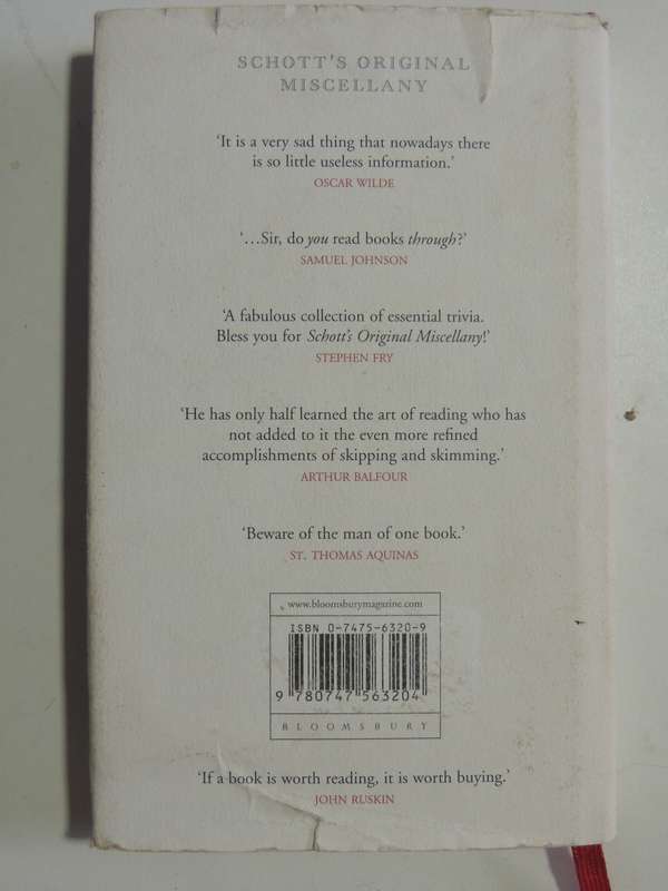 Schott's Original Miscellany- Ben Schott